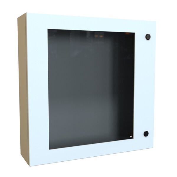 Hammond 1/4 Turn Latch Electrical Enclosures, 24 in H, 6 in D, 24 in W, NEMA 4, Steel EN4SD24246WLG - main